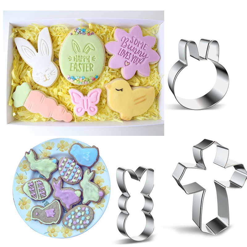 1 tk roostevabast terasest lilleküpsisevormi tulbiküpsiste lõikurid küpsetustööriistad rõõmsate lihavõttepühade kevadpeo jaoks isetegemise küpsisetarvikud
