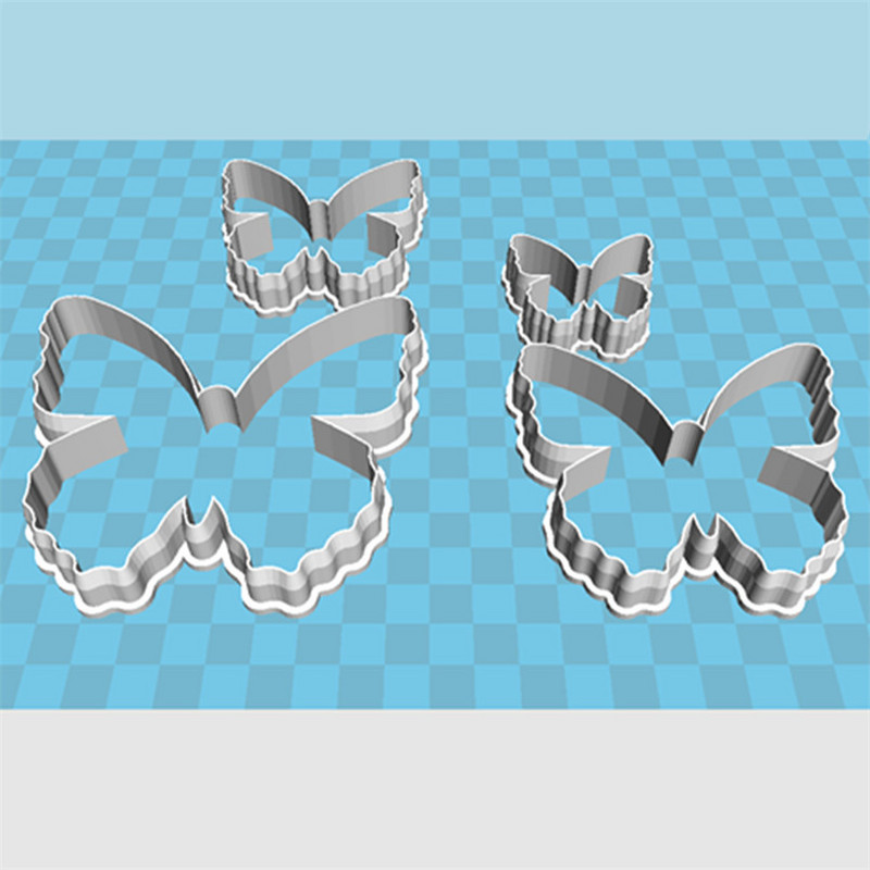 Četiri specifikacije Leptir kukca iz crtića, Vanessa, plastični kalup, alat za fondan za torte, kolačići za sushi i rezači za voće