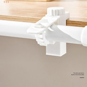 2-osaline kardinapuu klambrihoidja universaalne käterätikuivati fikseeritud riidepuu