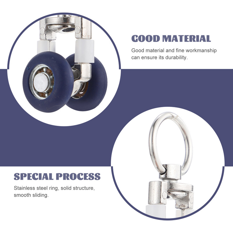 6 τμχ Τροχαλία τροχαλίας τροχαλίας τροχαλίας κουρτίνες τροχού κουρτίνες οροφής Βάση ράουλα βαρέως τύπου κύλινδροι γάντζοι τροχαλίας Ηλεκτρικό βιομηχανικό σύστημα