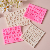 AZ majuscule minuscule alfabet silicon biscuit mod fonturi multiple litere engleză epoxidice tort fondant ciocolată biscuiți instrument de coacere