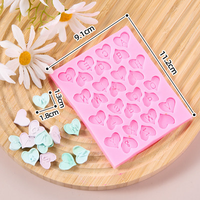 AZ majuscule minuscule alfabet silicon biscuit mod fonturi multiple litere engleză epoxidice tort fondant ciocolată biscuiți instrument de coacere