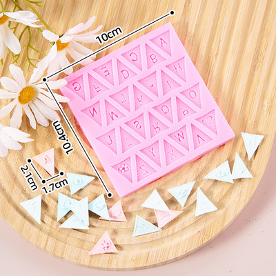 AZ majuscule minuscule alfabet silicon biscuit mod fonturi multiple litere engleză epoxidice tort fondant ciocolată biscuiți instrument de coacere