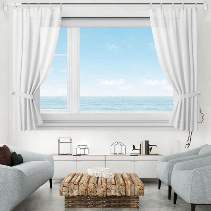 Višenamjenski držač za ormar bez bušenja, super duga vješalica za sušenje odjeće, šipka za odjeću, nosač za zavjese