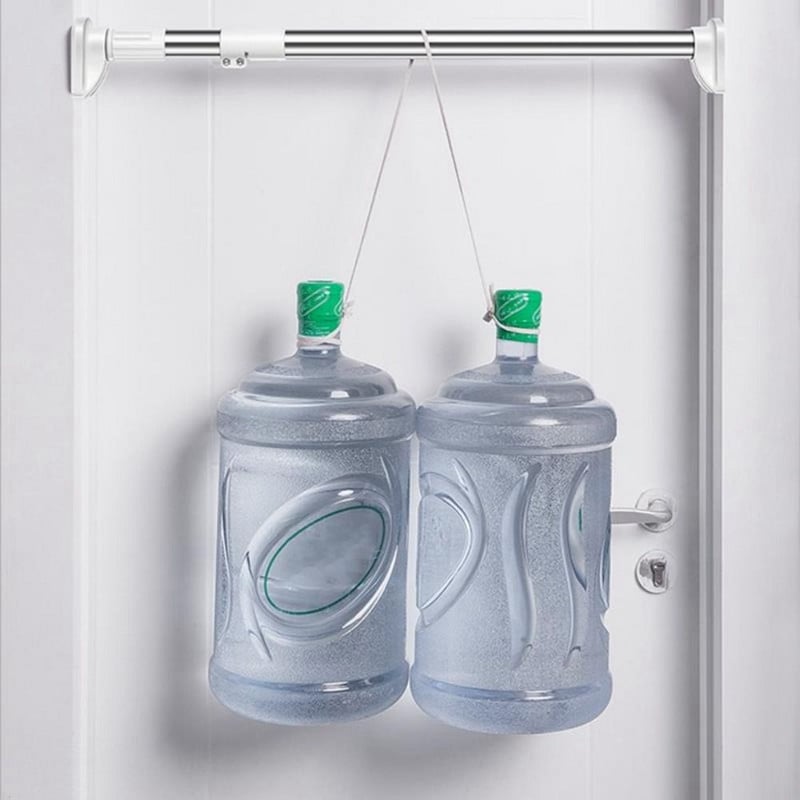 Višenamjenski držač za ormar bez bušenja, super duga vješalica za sušenje odjeće, šipka za odjeću, nosač za zavjese