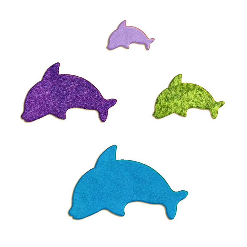 Četiri specifikacije Crtani morski sisavac, mali dupin, plastični kalupi, alati za fondan za torte, kolačići za sushi i rezači za voće