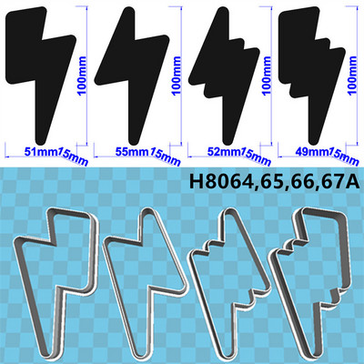 Neli spetsifikatsiooni Cartoon Nature Graphics Super Lightning, plastvorm, koogifondi tööriistad, küpsisesushi ja puuviljalõikurid