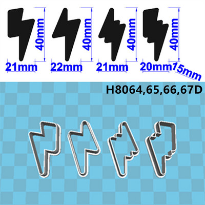 Neli spetsifikatsiooni Cartoon Nature Graphics Super Lightning, plastvorm, koogifondi tööriistad, küpsisesushi ja puuviljalõikurid