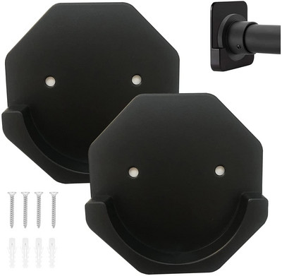 2 TK Dušikardinavarda hoidik Kleepuv dušivarda seinakinnitushoidik, Puurimiseta hoidik Lihtne paigaldada ja püsiv viskoosne