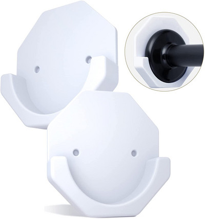 2 TK Dušikardinavarda hoidik Kleepuv dušivarda seinakinnitushoidik, Puurimiseta hoidik Lihtne paigaldada ja püsiv viskoosne