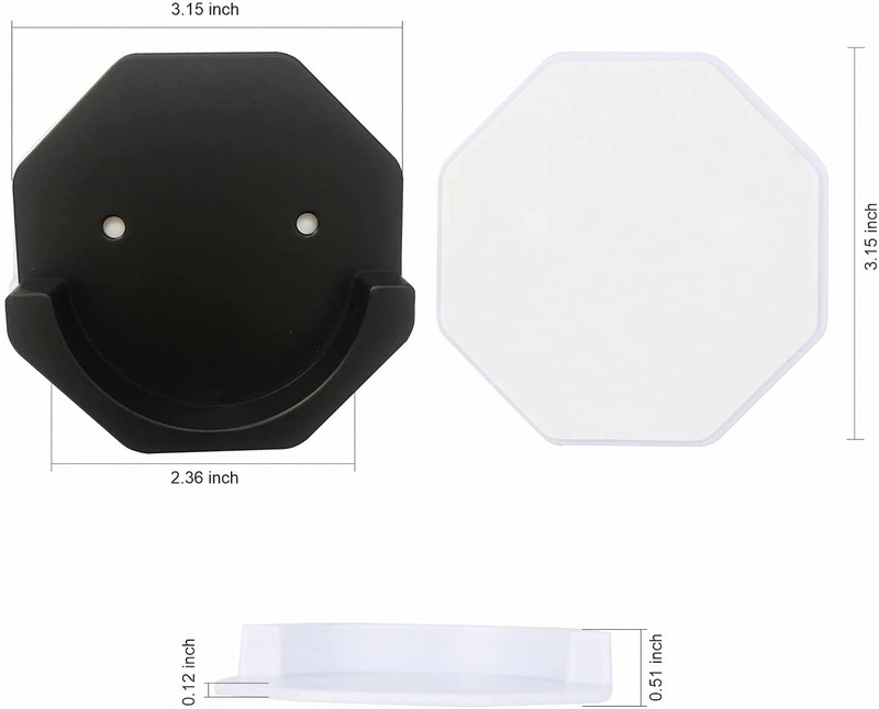 2 TK Dušikardinavarda hoidik Kleepuv dušivarda seinakinnitushoidik, Puurimiseta hoidik Lihtne paigaldada ja püsiv viskoosne