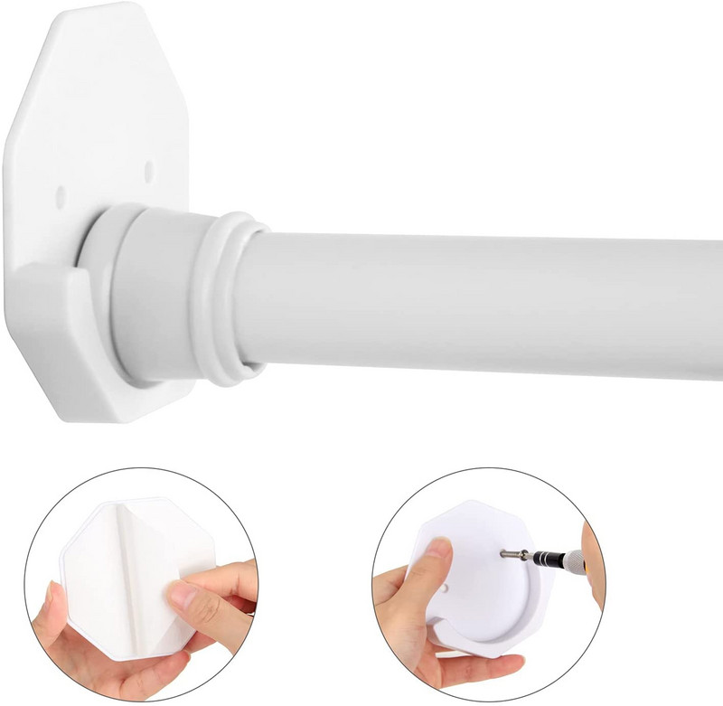 2 TK Dušikardinavarda hoidik Kleepuv dušivarda seinakinnitushoidik, Puurimiseta hoidik Lihtne paigaldada ja püsiv viskoosne