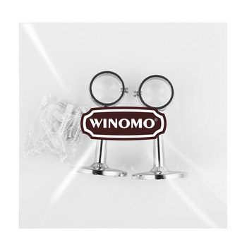 WINOMO 2PCS Висяща щанга Държач за гардеробна релса Поддържаща скоба за гардеробна тръба Държач за висяща щанга за дрехи - 25MM