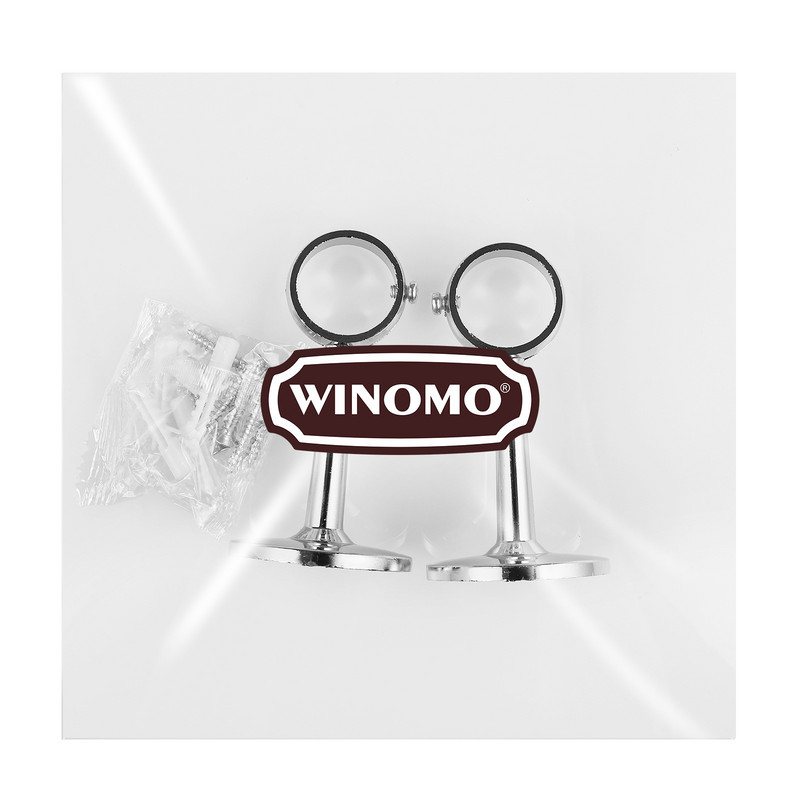 WINOMO 2PCS pakabinamo strypo spintos bėgelio laikiklis Spintos vamzdžio atraminis laikiklis Drabužių pakabinimo strypo laikiklis - 25mm