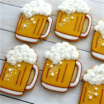 Γερμανικό Oktoberfest Beer Cookie Cutter για την Ημέρα του πατέρα Μπισκότο Φοντάν σάντουιτς Φόρμα ψωμιού από ανοξείδωτο ατσάλι 2022 Νέο