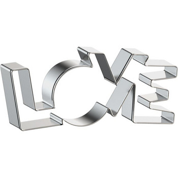 Μορφές LOVE Letter Shape For Biscuit Mold Lover Series Design Cookie Cutter από ανοξείδωτο ατσάλι Εργαλεία ζαχαροπλαστικής ζαχαροπλαστικής Bakeware