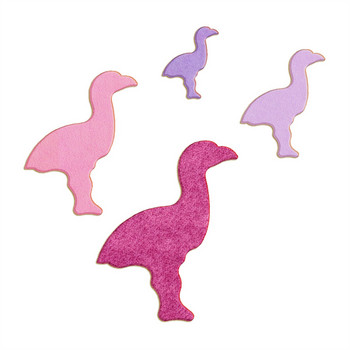 Τέσσερις προδιαγραφές Cartoon Flying Animals, Little Flamingo, Πλαστικά καλούπια, Εργαλεία Fondant κέικ, Cookie Sushi και φρουτοκόφτες