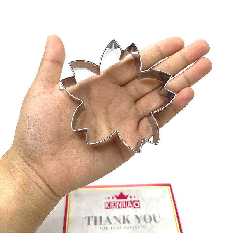 KENIAO vyšnių žiedų sausainių pjaustyklė – pavasario gėlių Motinos dienos sausainių fondant duonos forma – nerūdijantis plienas