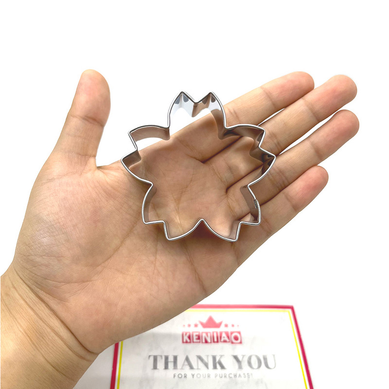 KENIAO vyšnių žiedų sausainių pjaustyklė – pavasario gėlių Motinos dienos sausainių fondant duonos forma – nerūdijantis plienas