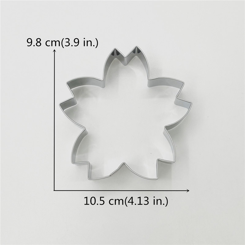 KENIAO vyšnių žiedų sausainių pjaustyklė – pavasario gėlių Motinos dienos sausainių fondant duonos forma – nerūdijantis plienas