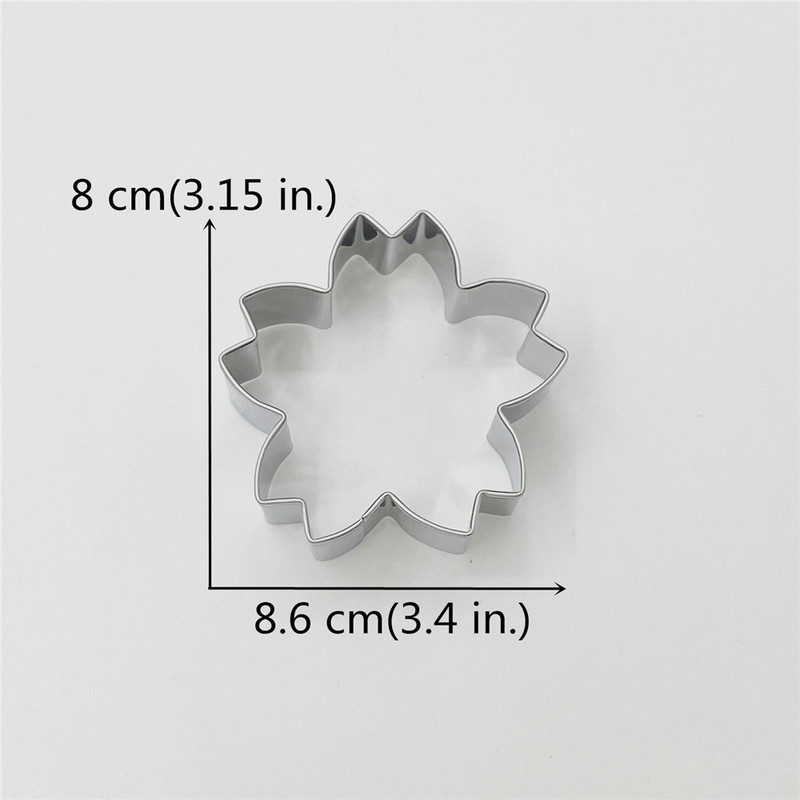 KENIAO vyšnių žiedų sausainių pjaustyklė – pavasario gėlių Motinos dienos sausainių fondant duonos forma – nerūdijantis plienas