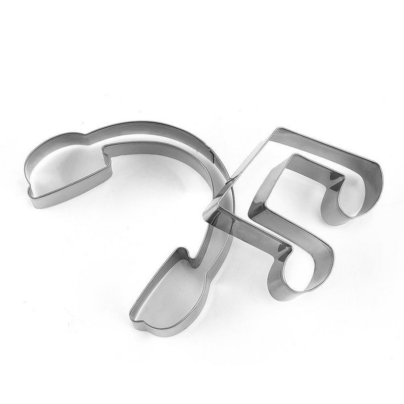 Roostevabast terasest küpsiste lõikurite komplekt noodimustriga, 12 tükki küpsetustööriistu kodus isetegemiseks