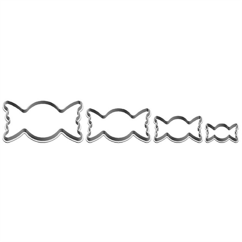 Keturių specifikacijų animacinių filmų maistas ir desertai, saldūs saldainiai, plastiko formelės, torto fondant įrankis, sausainių suši ir vaisių pjaustyklės