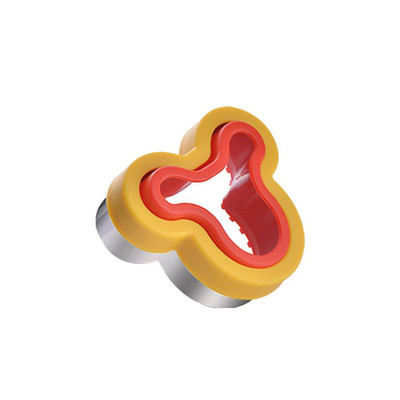 Φόρμες για μπισκότα καρδιάς από ανοξείδωτο ατσάλι Στρογγυλό τετράγωνο κόφτη μπισκότων Χρήσιμα κοπτικά λαχανικών για παιδιά για κοπή σάντουιτς Τηγανίτες ψωμιού