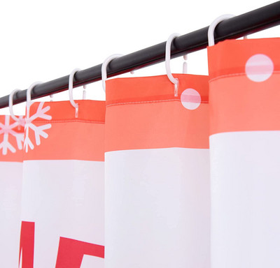 12 komplekti dušikardinakonksud, läbipaistvad dušikonksud dušikardina jaoks, esmaklassilised plastikust dušikardinarõngad (selged)