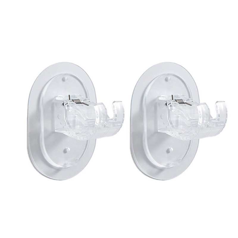 2 vnt. lipnus užuolaidų strypo laikiklio naudingasis kabliukas su mini kabliu, be nagų ir montavimo įranga