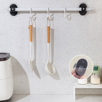 2 τμχ Αυτοκόλλητο κουρτινόξυλο Utility Hook with Mini Hook for Bathroom Kitchen Hotel