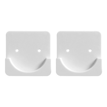 2 τμχ ABS Ανθεκτική ντουλάπα για το σπίτι Πρακτικό κουρτινόξυλο ντους Επιτοίχιο βαρέως τύπου αντιολισθητικό τέλος Μπάνιο