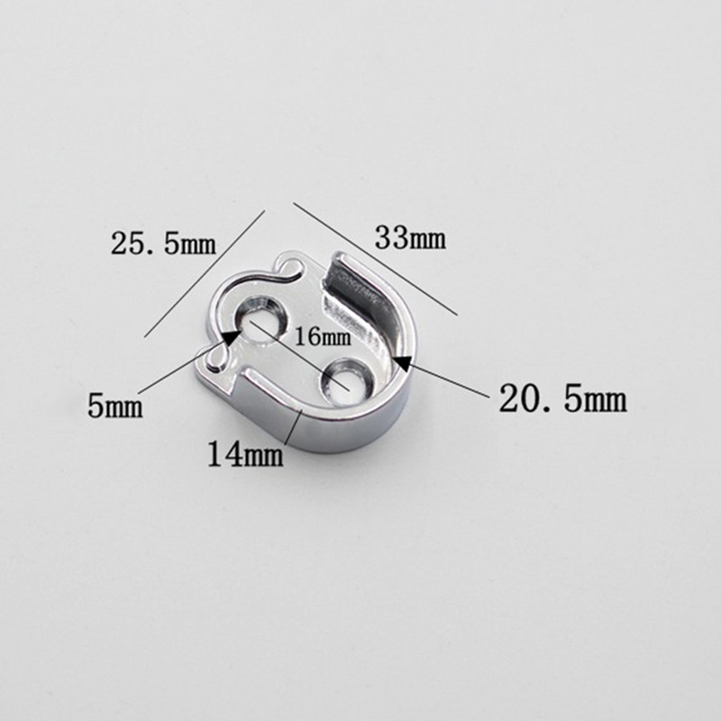 Στήριγμα για ράβδο ντουλάπας για ρούχα 2 κουρτινόξυλο ντους Στήριγμα 16mm/19mm/22mm/25mm Ανθεκτικό εύκολο στην εγκατάσταση