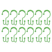 Dušikardina konksu rõngas roostekindel metallist kahekordne lükand dušikonksu rõngas sobib vannituppa dušivarda värv