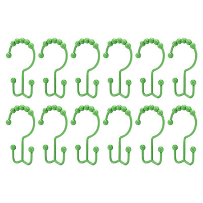 Dušikardina konksu rõngas roostekindel metallist kahekordne lükand dušikonksu rõngas sobib vannituppa dušivarda värv