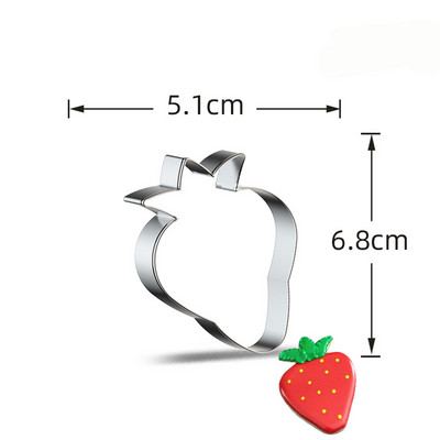 1 tk puuviljad küpsisevormid viinamarja banaani pirni küpsise leivalõikur suviste puuviljade jaoks sünnipäevapeo tarvikud isetegemise küpsetusriistad