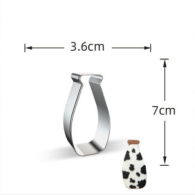 1 tk kondiitritoodete reposteria lehmakarja piima tara küpsiselõikur Fondant koogikaunistuse tööriist plastik tassikoogi pealistükid küpsisevormi vorm