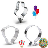 1 tk kondiitritoodete reposteria õhupallivormid metallist küpsiselõikur Fondant koogikaunistustööriist plastik tassikoogikatted küpsisevormi vorm