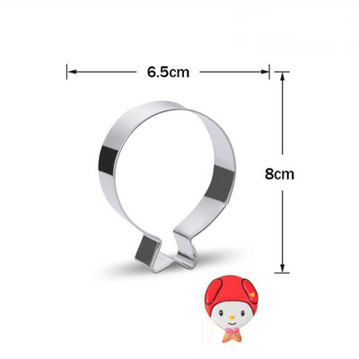 1 tk kondiitritoodete reposteria õhupallivormid metallist küpsiselõikur Fondant koogikaunistustööriist plastik tassikoogikatted küpsisevormi vorm