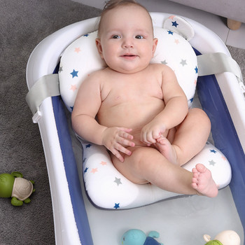 Μαξιλάρια μπάνιου μωρού Αντιολισθητικό Ματ Στήριγμα καθίσματος μπανιέρας Άνετο μαξιλάρι σώματος Ρυθμιζόμενο αξεσουάρ μπάνιου για νεογέννητο μαξιλάρι μπανιέρας
