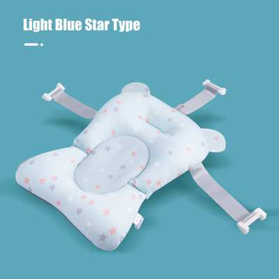 Kūdikių vonios pagalvės neslystančios vonios sėdynės atramos kilimėlis Patogus kūno pagalvėlė Reguliuojama naujagimio vonios pagalvėlė vonios kambario aksesuaras