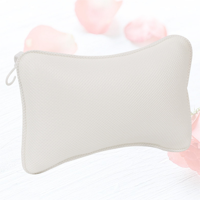 1 τμχ Αντιολισθητικό μαξιλάρι μπανιέρας με βεντούζες Στήριγμα κεφαλιού Μαξιλάρι σπα Μαξιλάρι στήριξης ώμου λαιμού (Μπλε)