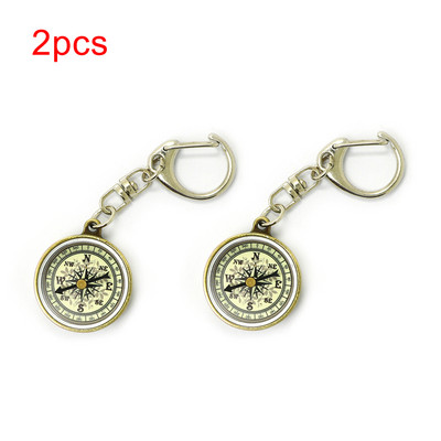 Mini izdzīvošanas kompass pārnēsājams āra kempings pārgājienu kabatas navigators piedzīvojumu atslēgas piekariņš kompass kāpšanas aprīkojums