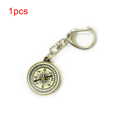 Mini izdzīvošanas kompass pārnēsājams āra kempings pārgājienu kabatas navigators piedzīvojumu atslēgas piekariņš kompass kāpšanas aprīkojums