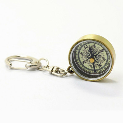 1 Pc Survival Compass Mini Compass Camping Compass Keychain Outdoor Camping Tool Compass Also Camping Accessories