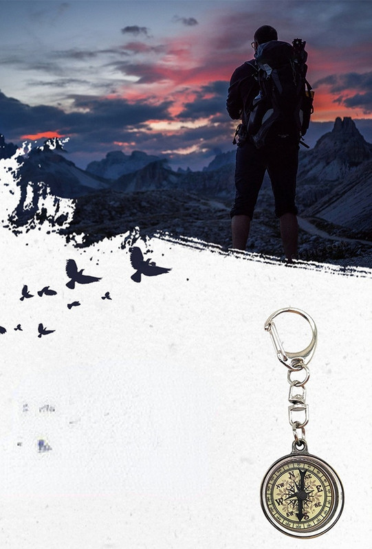 1 kom. Kompas za preživljavanje Mini kompas Kompas za kampiranje Privjesak za ključeve Alat za kampiranje na otvorenom Kompas Također dodaci za kampiranje