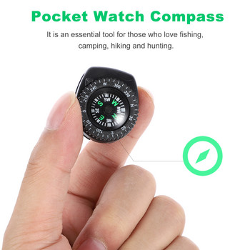 2 ΤΕΜ. Αποσπώμενη πυξίδα Αδιάβροχη φορητή πυξίδα Camping Compass Survival Tools for Watch