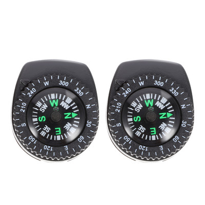 2 PCS Detachable Compass Waterproof Portable Compass Camping Compass Survival Tools for Watch