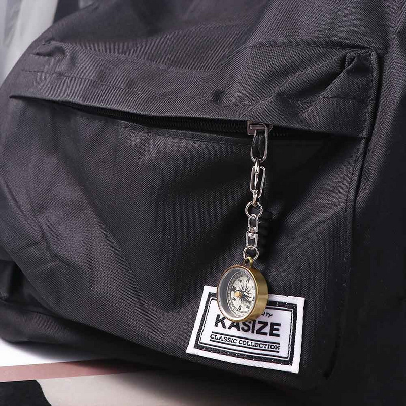 Ceļojumu dāvanu navigācijas rīki Vintage cinka sakausējuma kāpšanas aprīkojums Kabatas kompass Kempinga kompass Atslēgu piekariņš Mini kompass