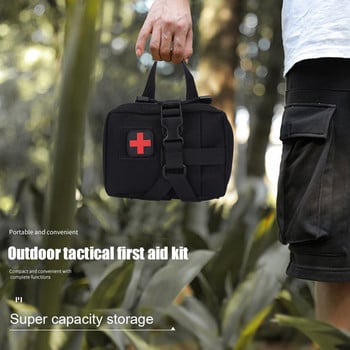 100D Nylon EMT Utility Pack Portable Survival Tool Pouch Multifunctional Emergency for Camping Running for Sports Hunting